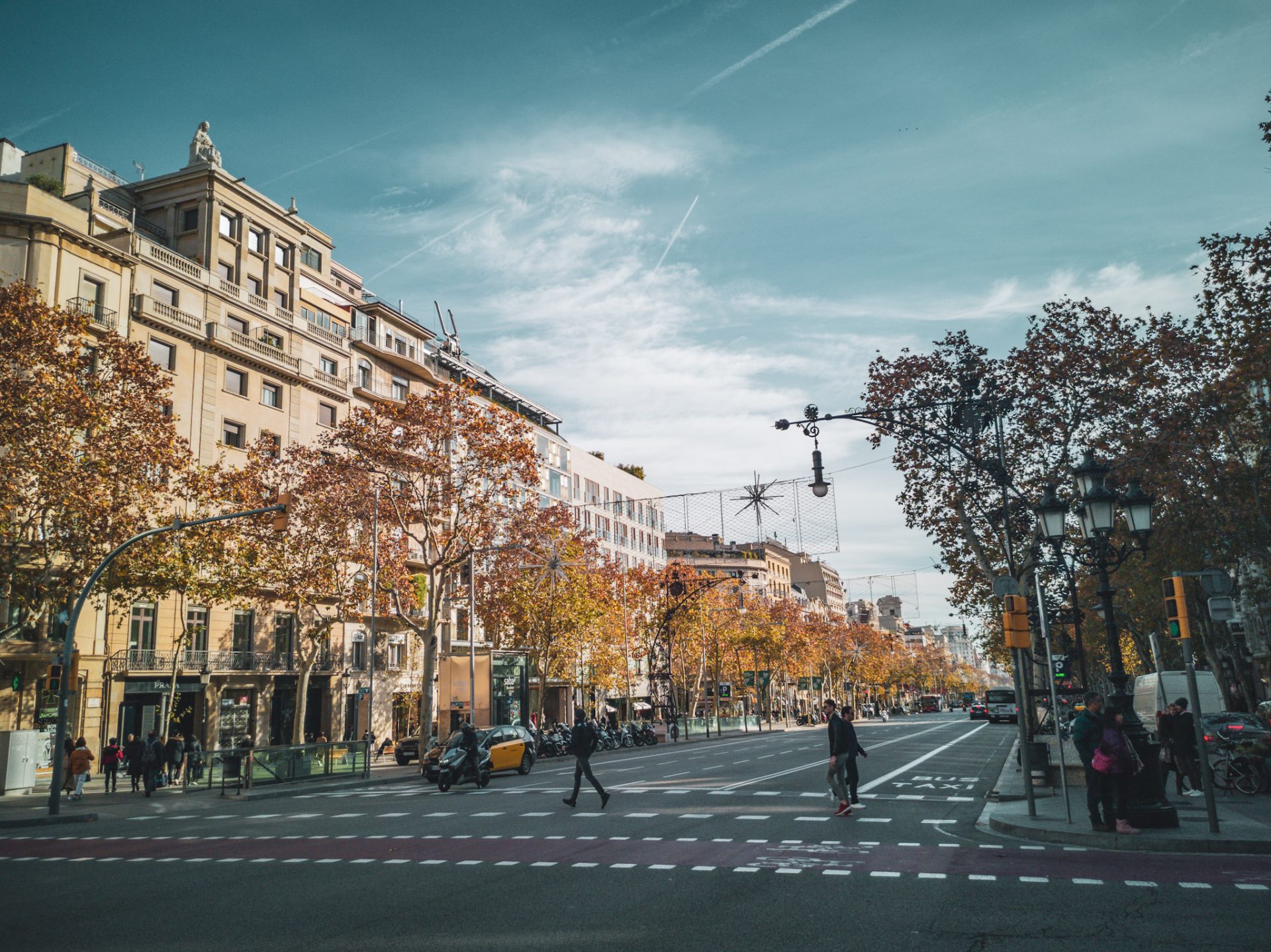 La Perla And Boss Shops At Passeig De Gracia Shopping Street In Barcelona  Spain Stock Photo - Download Image Now - iStock